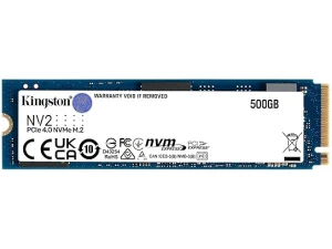 Kingston NV2 NVMe PCIe 4.0 Internal SSD 500GB M.2 2280 - SNV2S/500G