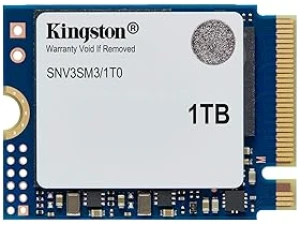 Kingston NV3 NVMe PCIe 4.0 Internal SSD 1TB M.2 2230-SNV3SM3/1T0