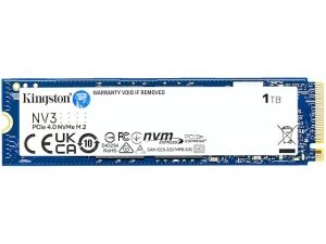 Kingston NV3 NVMe PCIe 4.0 Internal SSD 1TB M.2 2280-SNV3S/1000G