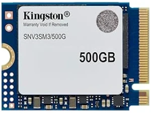 Kingston NV3 NVMe PCIe 4.0 Internal SSD 500GB M.2 2230-SNV3SM3/500G