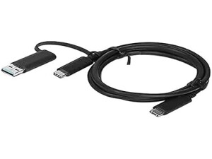 Lenovo 4X90U90618 USB cable 1 m 3.2 Gen 1 (3.1 Gen 1) USB A/USB C USB C Black