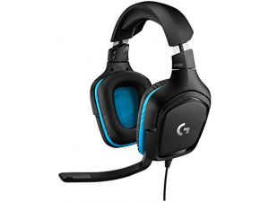 Logitech G432 Wired Gaming Headset, 7.1 Surround Sound, DTS Headphone:X 2.0, 50 mm Audio Drivers, USB and 3.5 mm Audio Jack, Flip-to-Mute Mic, Lightweight, PC/Mac/Xbox One/PS4/Nintendo Switch - Black