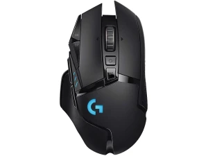 Logitech G502 LIGHTSPEED Wireless Gaming Mouse, HERO 25K Sensor, 25,600 DPI, RGB, Adjustable Weights, 11 Programmable Buttons, Long Battery Life, On-Board Memory, PC / Mac