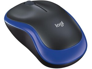 Logitech M185 Wireless Mouse, 2.4GHz with USB Mini Receiver, 12-Month Battery Life, 1000 DPI Optical Tracking, Ambidextrous, Compatible with PC, Mac, Laptop - Blue