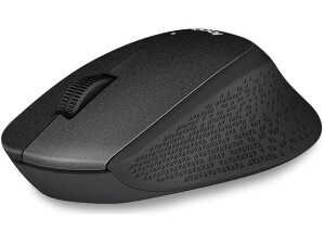Logitech M330 Silent Wireless Mouse, Right Handed 10 m Usage Distance, 1000 DPI High-Precision Optical Monitor, 18 Months Battery Life, Black