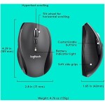 Wireless computer mouse with customizable buttons and ergonomic design for enhanced productivity.
