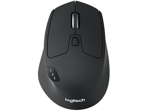 Logitech M720 Triathlon Multi-Device Wireless Mouse, Bluetooth, USB Unifying Receiver, 1000 DPI, 6 Programmable Buttons, 2-Year Battery, Compatible with Laptop, PC, Mac, iPadOS - Grey