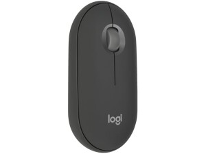 Logitech Pebble Mouse 2 M350s Slim Bluetooth Wireless Mouse, Portable, Lightweight, Customisable Button, Quiet Clicks, Easy-Switch for Windows, macOS, iPadOS, Android, Chrome OS - Graphite