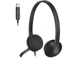 Logitech USB Headset H340, Stereo, USB Headset for Windows and Mac - Black
