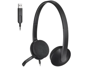 Logitech USB Headset H340, Stereo, USB Headset for Windows and Mac - Black