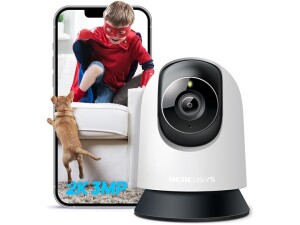 MERCUSYS MC210 2K 3MP Pan/Tilt Indoor Security Camera Pet Camera