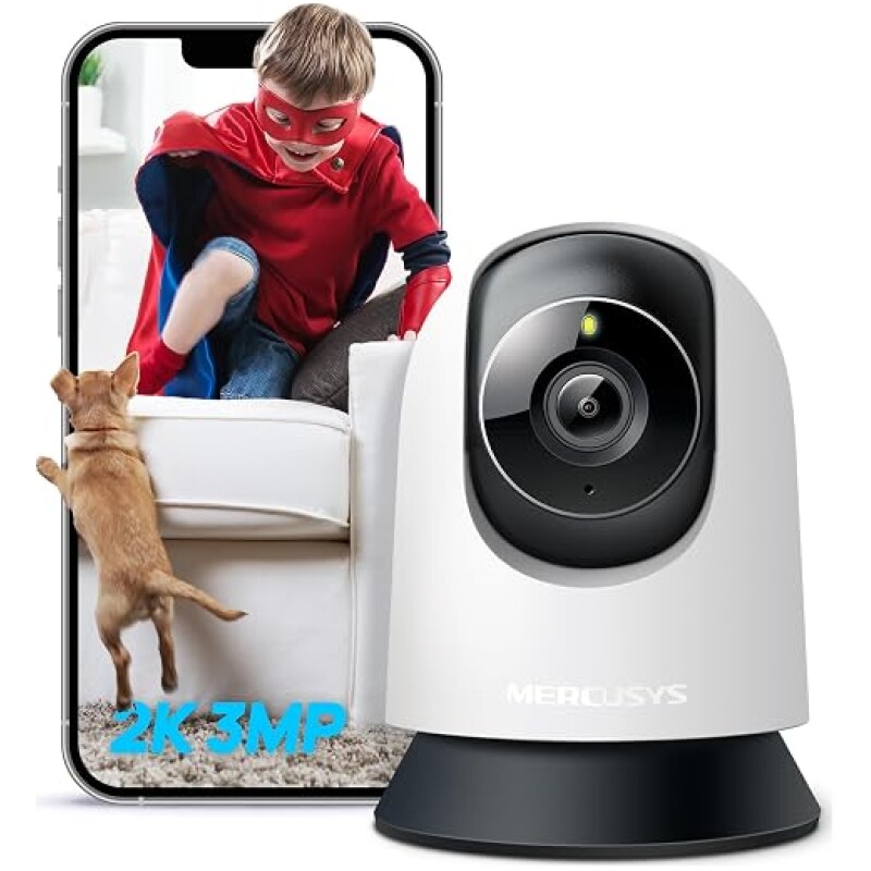 MERCUSYS-MC210-2K-3MP-PanTilt-Indoor-Security-Camera-Pet-Camera-B0FJ2JJDHL