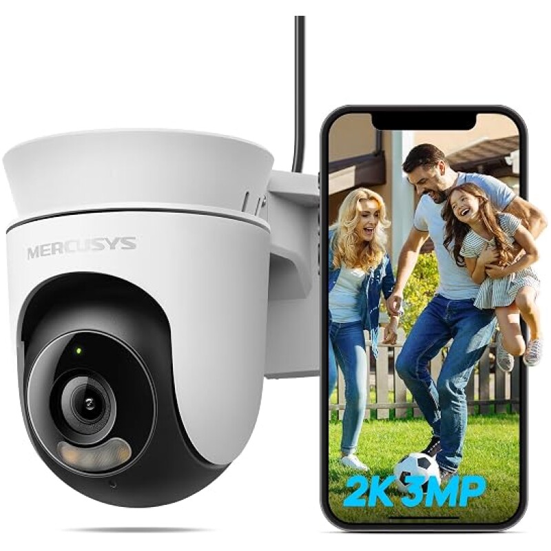 MERCUSYS-MC510-2K-3MP-PanTilt-Outdoor-Security-Camera-CCTV-Camera-B0FT95LHHZ