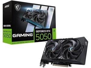 MSI GeForce RTX 5050 8G GAMING OC Graphics Card - RTX 5050 GPU, 8GB GDDR6 (20Gbps/128-bit), PCIe 5.0 - TWIN FROZR 10 (2 x STORMFORCE FAN) - HDMI 2.1b, DisplayPort 2.1b