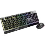 MSI VIGOR GK30 COMBO, QWERTY, UK Layout - Gaming Keyboard + Mouse Bundle, Mech-Membrane Switches, 6-Zone RGB Lighting Keyboard, Dual-Zone RGB Lighting Mouse, 5000 DPI Optical Sensor, Symmetrical