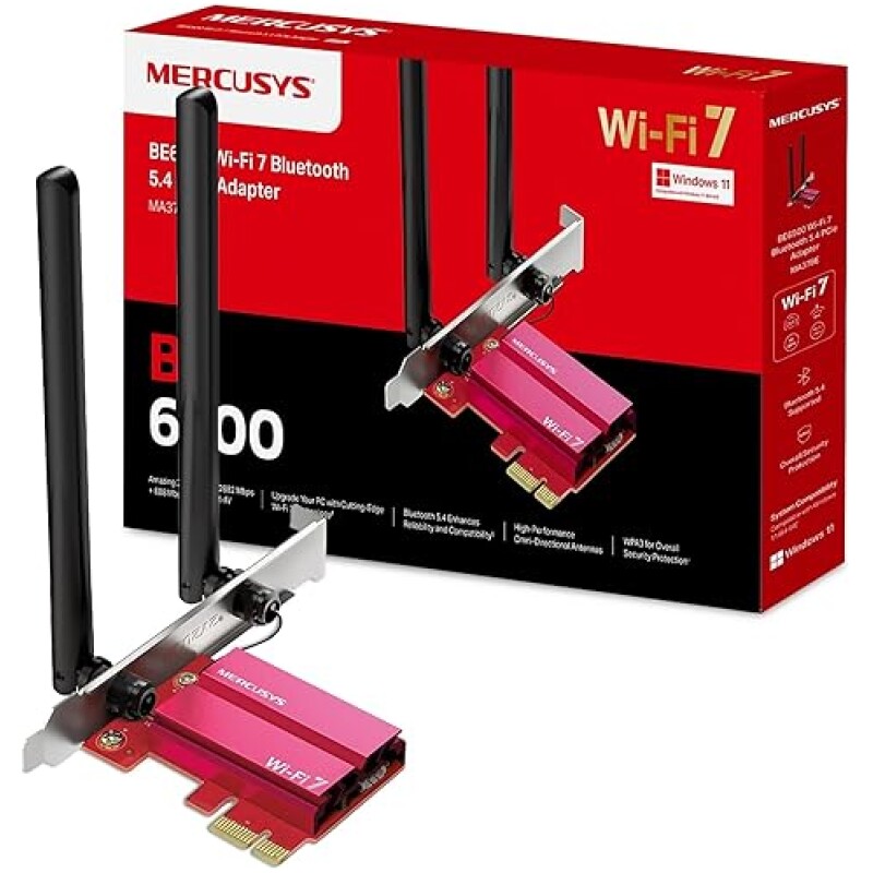 Mercusys-MA37BE-PCIe-WIFI-Card-BE6500-WiFi-7-Bluetooth-54-Tri-Band2-Two-High-performance-Antennas-Security-Protecti-B0FK5TDD71