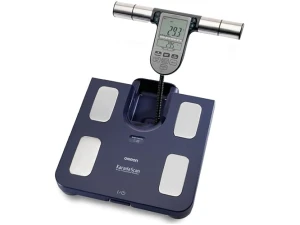 OMRON BF511 Family Body Composition Monitor with 8-Sensor Full Body Measurement, BMI, Body Fat Percentage Analysis - Digital Weighing Scale for Adults/Kids (from 6 Years) - 330 lbs / 150 kg Capacity