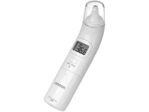 OMRON GentleTemp 520 Digital Ear Thermometer - Accurate Readings in Celsius and Fahrenheit with Large Easy-to-Read Display - White
