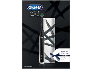 Oral-B Pro 1 680 Electric Toothbrush Design Edition Rechargeable Black with White case