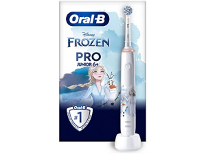 Oral-B Pro Junior Kids Electric Toothbrush, 1 Star Wars Mandalorian Handle, 1 Toothbrush Head, 3 Modes with Kid-Friendly Sensitive Mode, for Ages 6+, 2 Pin UK Plug