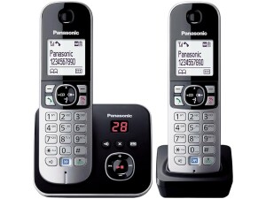 Panasonic KX-TG6822EB Twin DECT Cordless Telephone Set with Answer Machine