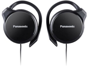 Panasonic RP-HS46E-K On-Ear Earphones Ultra-Slim Profile,High Gloss Finish,Enhanced 30mm Hi-Fi Drivers,Comfort Secure Fit with Ergonomic Ear Hook,,Built-In Mic Control-Stylish Black