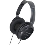 Panasonic RP-HT225E-K Advanced Monitor Headphones-​Immersive XBS Bass,DJ-Style Single-Side Monitoring,Inline Volume Control,Frequency Response 18Hz-22kHz,Comfortable Over-Ear Design-Black​
