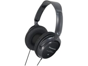 Panasonic RP-HT225E-K Advanced Monitor Headphones-​Immersive XBS Bass,DJ-Style Single-Side Monitoring,Inline Volume Control,Frequency Response 18Hz-22kHz,Comfortable Over-Ear Design-Black​