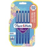 Paper Mate Flair Original Fibre-Tip Pen Blue - Pack of 5