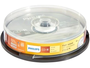 Philips CR7D5 NB10/00 CD-R Blank Discs 80 Min 52x 700MB 10er Spindel