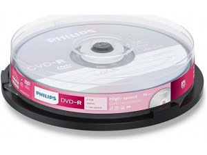 Philips DVD-R DM4S6B10F/00 - blank DVDs (4.7 GB, DVD-R, 120 min, 16x)