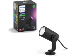 Philips Hue Lily White and Colour Ambiance LED Single Spotlight Extension: Smart Outdoor Lighting for Garden, Works with Alexa, Google Assistant and Apple Homekit