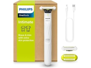 Philips OneBlade Intimate, Designed for Pubic Grooming, Trim and Shave with Extra Skin Protection, Model QP1924/30