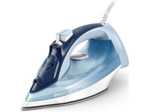 Philips Steam Iron 5000 Series, 2400 W Power, 40 g/min Continuous Steam, 180 g Steam Boost, SteamGlide Plus, DST5020/26, Blue