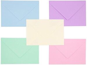 Pukka Pad, Pukka Post & Packaging Gummed Envelopes - Pack of 25, Ready-to-Seal, Durable 100GSM Postal Envelopes for Letters, Invitations, and Other Mail - 229 x 162 mm, Size C5, Pastels