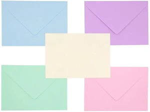 Pukka Pad, Pukka Post & Packaging Gummed Envelopes - Pack of 25, Ready-to-Seal, Durable 100GSM Postal Envelopes for Letters, Invitations, and Other Mail - 229 x 162 mm, Size C5, Pastels