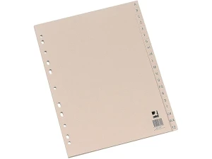 Q-Connect 20-Part A-Z Index Multi-Punched Buff A4 Manilla KF26011