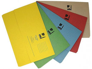 Q-Connect Document Wallets Foolscap Assorted (Pack of 50) KF01490