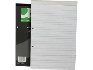 Q-Connect KF02227 Feint Ruled Headbound Refill Pad, White, 80 Pages, A4 (10 Pack)