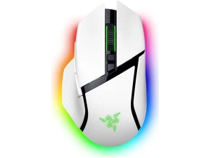 Razer Basilisk V3 Pro - Customizable Wireless Gaming Mouse HyperScroll Tilt Wheel (Focus Pro 30K Optical Sensor, 13-Zone Chroma Lighting, 10+1 Programmable Buttons) White