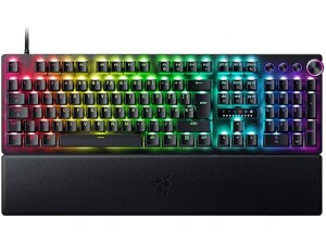 Razer Huntsman V3 Pro 8KHz - Full Size PC Gaming Keyboard - 8KHz HyperPolling - Analog Optical Switches - actuation 0,1-4,0mm - Snap Tap - Rapid Trigger - QWERTZ UK Layout | Black
