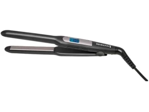 Remington Hair Straightener with Extra Slim Plates (for Short Hair, Pixies, Bangs, Small Curls, Advanced Ceramic Coating, Digital Display, 9 Settings 150-230?C, Fast Heat up) S5515