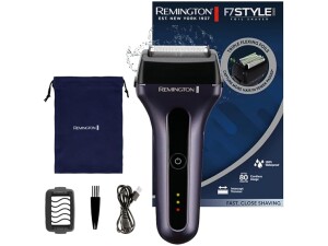 Remington Men's Electric Shaver [3-fold foil: Fast & Skin-Friendly/Wet & Dry Usage] Foil Shaver F7 (Rechargeable Lithium Battery, Long Hair Trimmer + 3-Day Beard Attachment) F7000