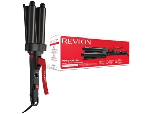 Revlon Wave Master Jumbo Waver (Three-Prong Jumbo Barrels, Tourmaline Ceramic Coating, 30 Heat Settings Up to 190?C) RVIR3056UK