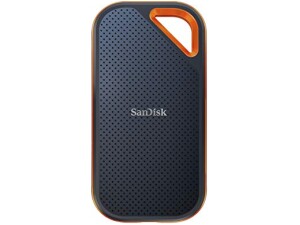 SANDISK Extreme PRO Portable SSD 4TB (up to 2000 MB/s read speeds, Powerful NVMe Solid State Performance, IP65 rated for dust and water resistance, 256-bit AES hardware encryption) Black