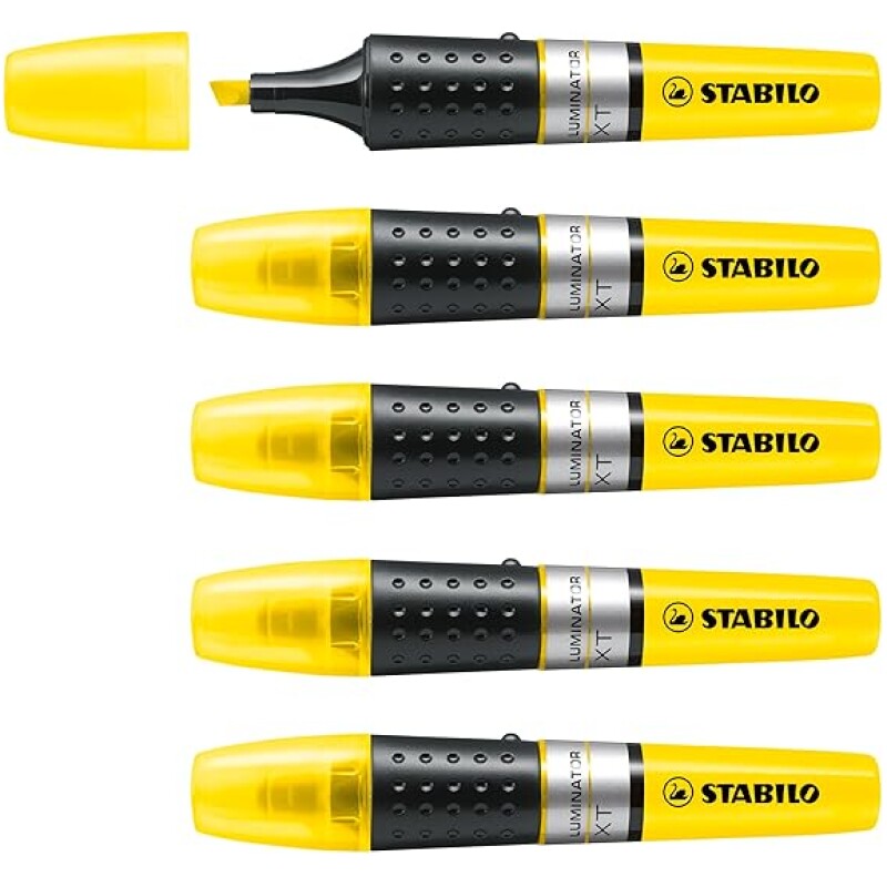 STABILO-LUMINATOR-Highlighter-Pack-of-5-Yellow-B000I5U0YS