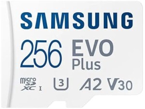 Samsung EVO Plus 256GB MicroSDXC Card UHS-I U3 with SD Adapter