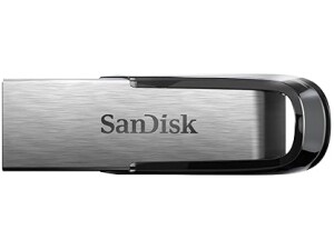 SanDisk 126905 Ultra Flair 32 GB USB 3.0 Flash Drive, Upto 150MB/s read - silver/Black