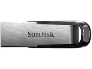 SanDisk 126905 Ultra Flair 32 GB USB 3.0 Flash Drive, Upto 150MB/s read - silver/Black
