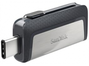 SanDisk 164113 256GB Ultra Dual Drive USB Type-C Flash Drive , for smartphones, tablets, Macs and computers,Black